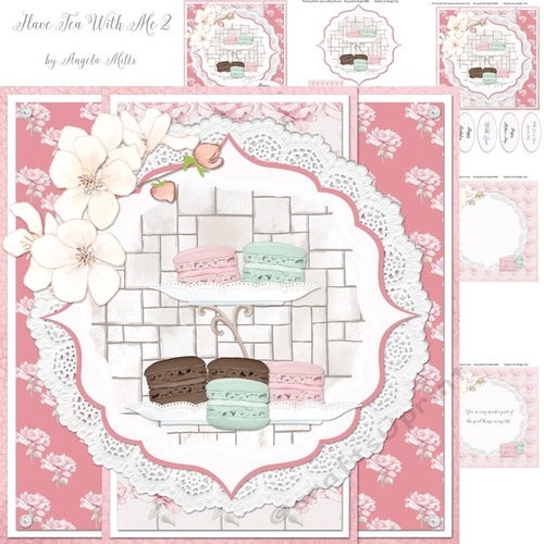 Have Tea With Me 2: Macarons  7x7 Card Mini Kit