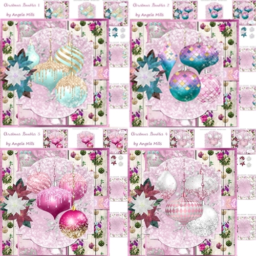 Christmas Baubles 1-4 Bumper Kit 7x7 Cards
