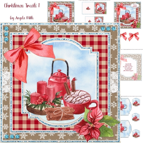 Christmas Treats 1 7 x 7 Card Mini Kit, 6 Sheets