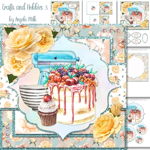Crafts & Hobbies 3: Home Bakery 7x7 Card Mini-Kit, 5 Sheets