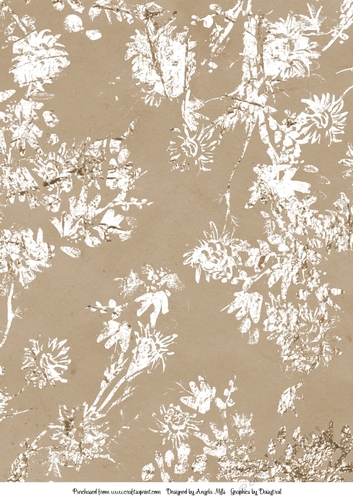 A4 Natural/Floral Oriental Blossom Background Paper