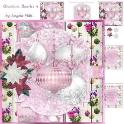 Christmas Baubles 4 7x7 Card Mini Kit