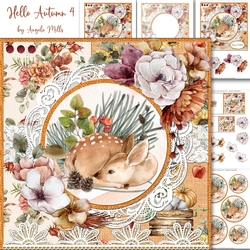 Hello Autumn 4 Forest Faun: 7 x 7 Card Mini Kit, 6 Sheets