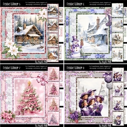 Festive Winter 5 to 8 Bumper Kit: Four 7 x 7 Card MiniKits, 32 Sheets