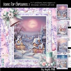 Home for Christmas 2: Snowy Village 7 x 7 Card Mini-Kit, 6 A4 Sheets