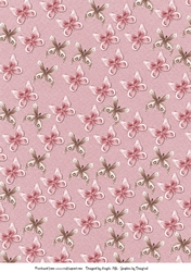 A4 Background Dusky Rose Butterflies