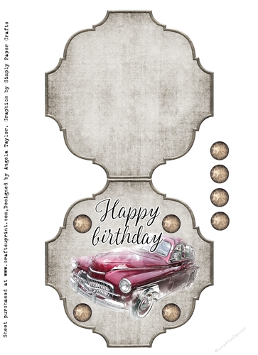Happy birthday with Car