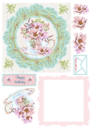 Tea cup of flowers