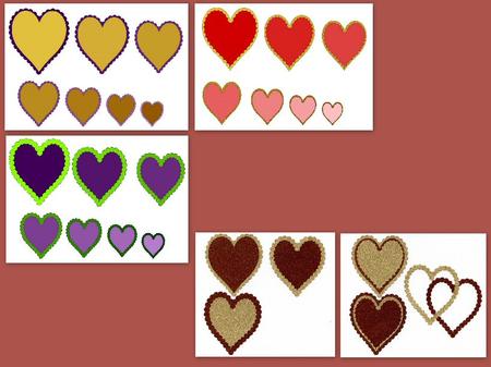 Scalloped Heart & Mats