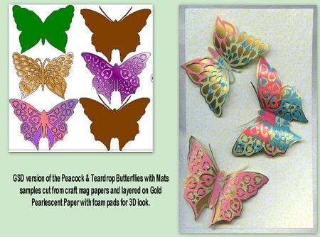 Peacock & Teardrop Butterflies & Mats
