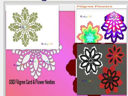 Filigree Card & Flower Nesties
