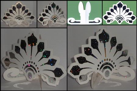 Peacock Flower Card