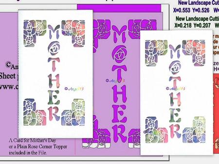 A5 Style Roses Card Or Topper