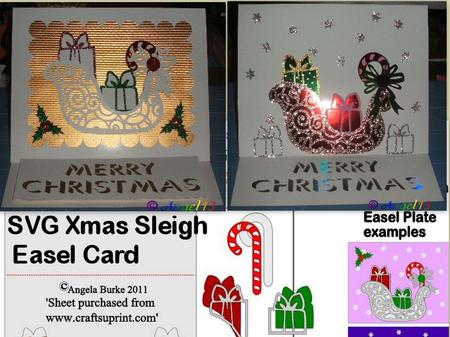 Xmas Sleigh Easel Card