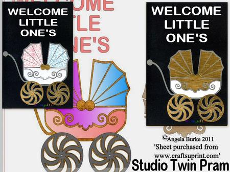 Twin Filigree Pram