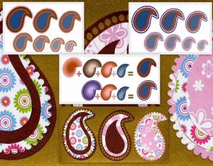 Scalloped Paisley & Mats SVG