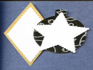 Scalloped Star & Diamonds