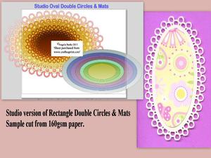 Oval Double Circle Mats