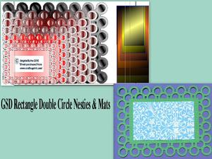Rectangle Double Circle Nesties & Mats