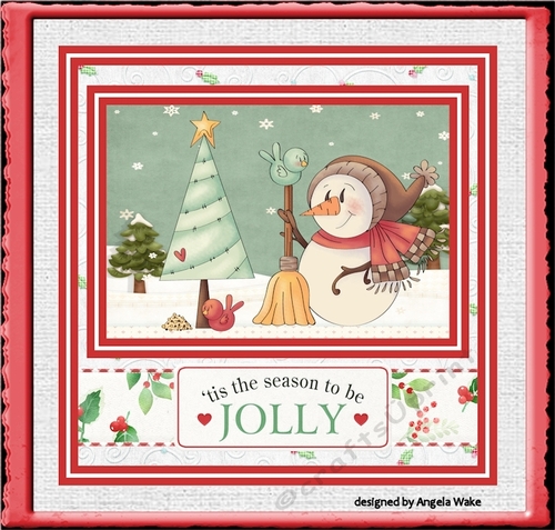 Snowman and bird