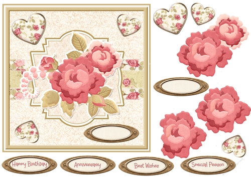 Hearts and roses