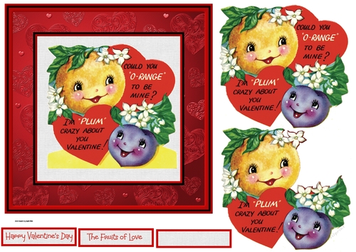 The fruits of love 7x7 card