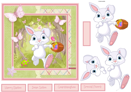 Run rabbit run 7x7 card