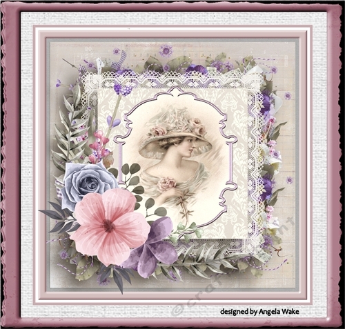 Vintage charm 7x7 card