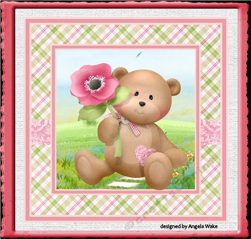baby bears first birthday 7x7 card