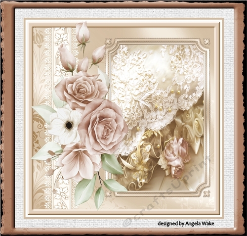 Celebrations rose 7x7 card