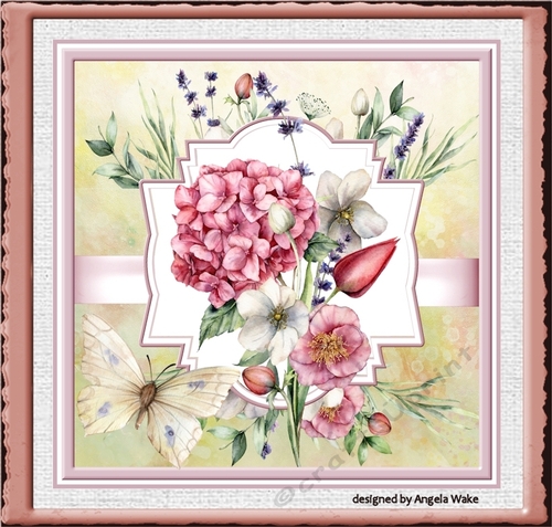 Mixed flowers 7x7 card
