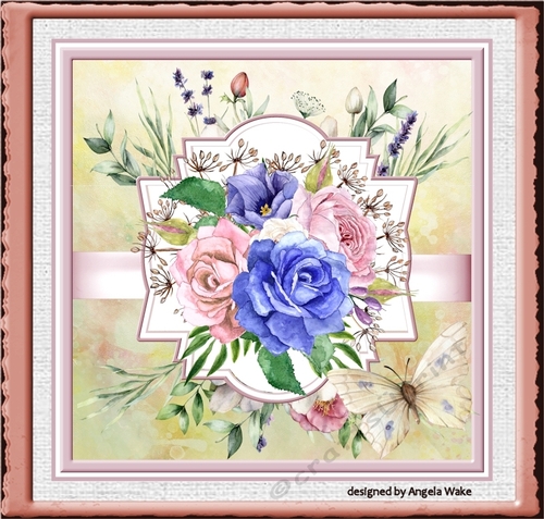 Mixed roses 7x7 card