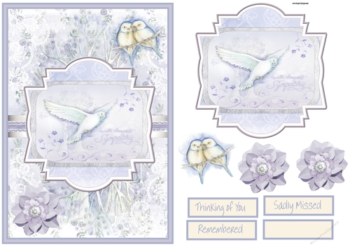 Dove of love A5 card