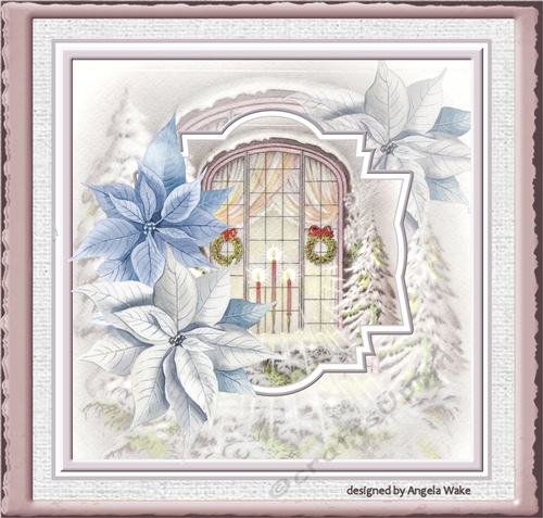 Christmas window 7x7 card