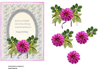 Closed Cup Rose and Pearls