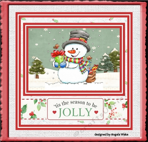 Frosty Tweets 7x7 approx card