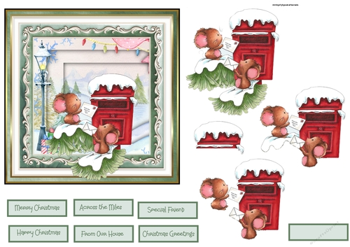 letters for micemas 6x6 card