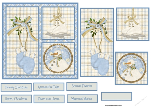 Winter wishes 6x6 card