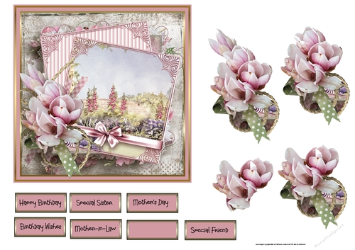 English garden 6x6 card