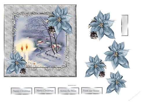 Candles burn 7x7 card