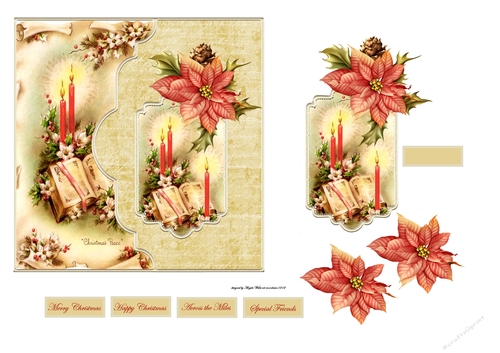 Christmas book 5x5x5x5 card