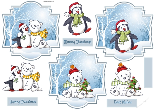 Winter animal toppers