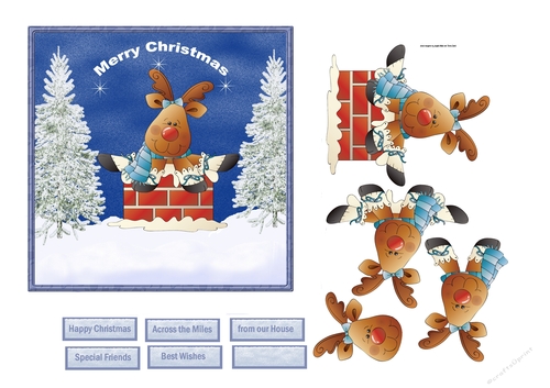 Rudolf the red-nose reindeer 5x5x5x5