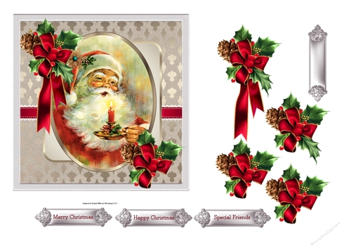 Father Christmas 6x6 card