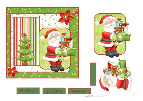 Sants gifts 6x6 card