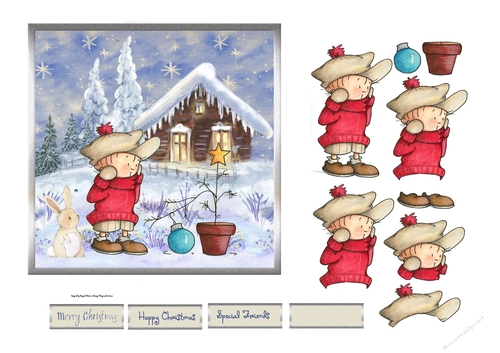My Christmas tree broke 6x6 card