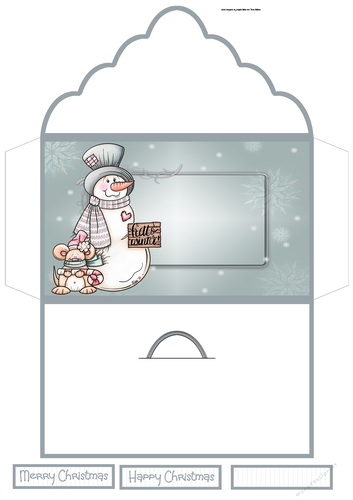 Snowman and friend money wallet