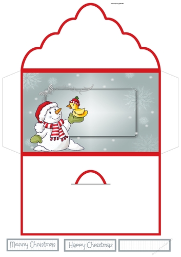 snowman and duck money wallet