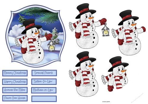 Snowman with the lamp