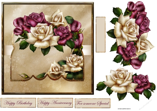 antique rose 7x7
